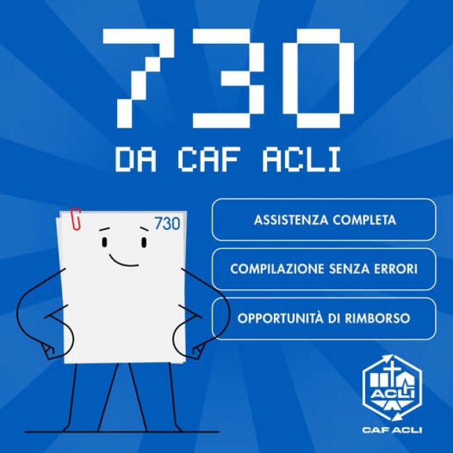 E&#039; tempo di 730! Affidati a Caf Acli